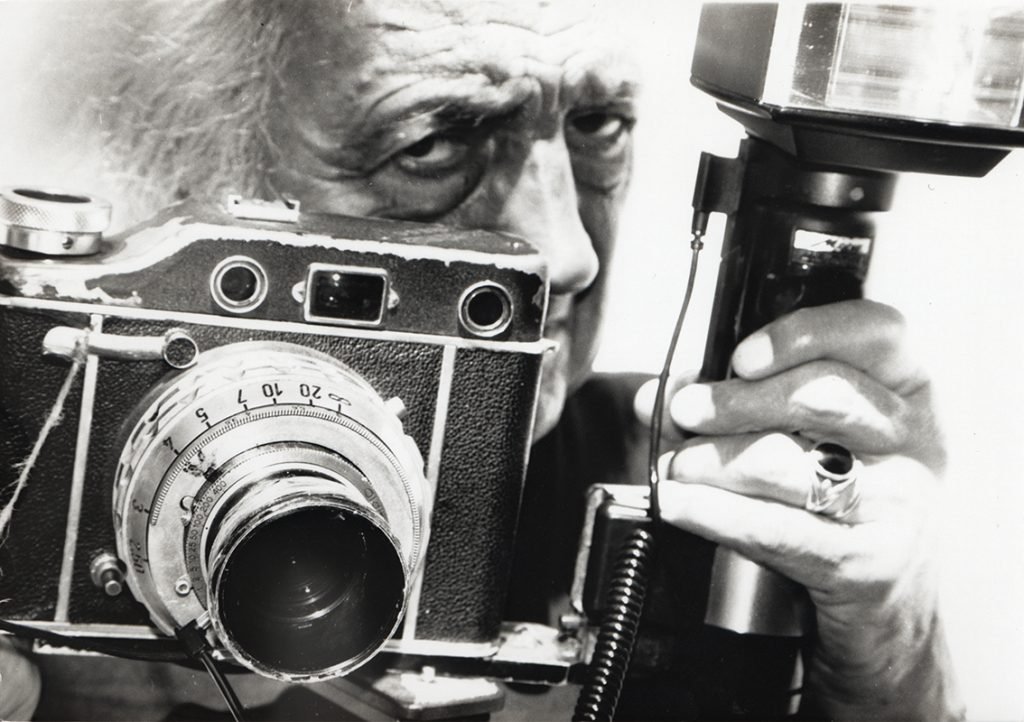 Ritratto di Mario Giacomelli, Senigallia, 1997, by Paolo Biagetti