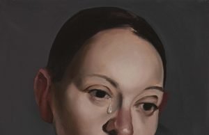 Parma 360 Festival della creatività contemporanea Giuliano Sale, Portrait of M5 with tear, 2020, olio su tela, cm 35 x 30.Collezione Fondazione The Bank ETS – Istituto per gli Studi sulla Pittura Contemporanea