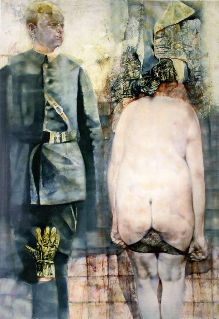 Renzo Vespignani, L’erotismo del potere, 1975, olio su tela, cm 143 x 98.Fondazione VAF-Stiftung, Frankfurt am Main