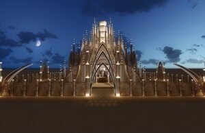 Il Tempio del Burning Man 2024 messaggero di unità e speranza