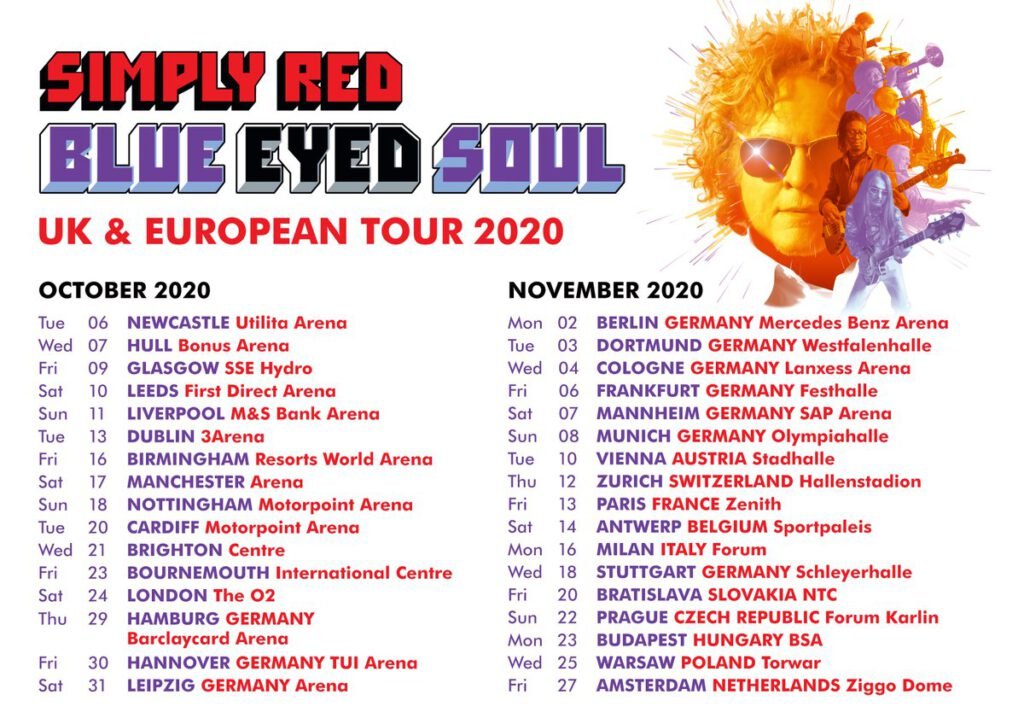 , #SIMPLY RED: annunciato il nuovo tour mondiale.