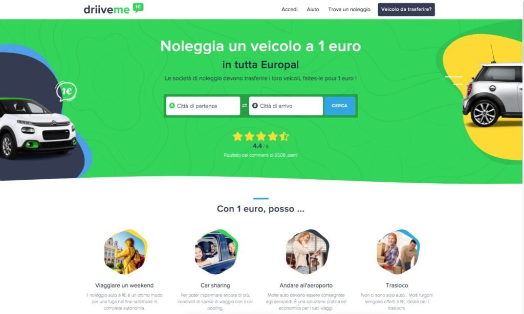Locauto e DriiveMe, #DriiveMe amplia la propria flotta di auto a noleggio a 1€