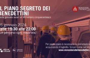 Il piano segreto dei benedettini: tour guidato serale 26 gennaio 2024. Monastero dei Benedettini di Catania