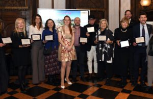 Premio Stampa Turismo Israele 2025. La IX edizione al Museo Bagatti Valsecchi Foto di gruppo dei premiati. Crediti Enrico Mascheroni