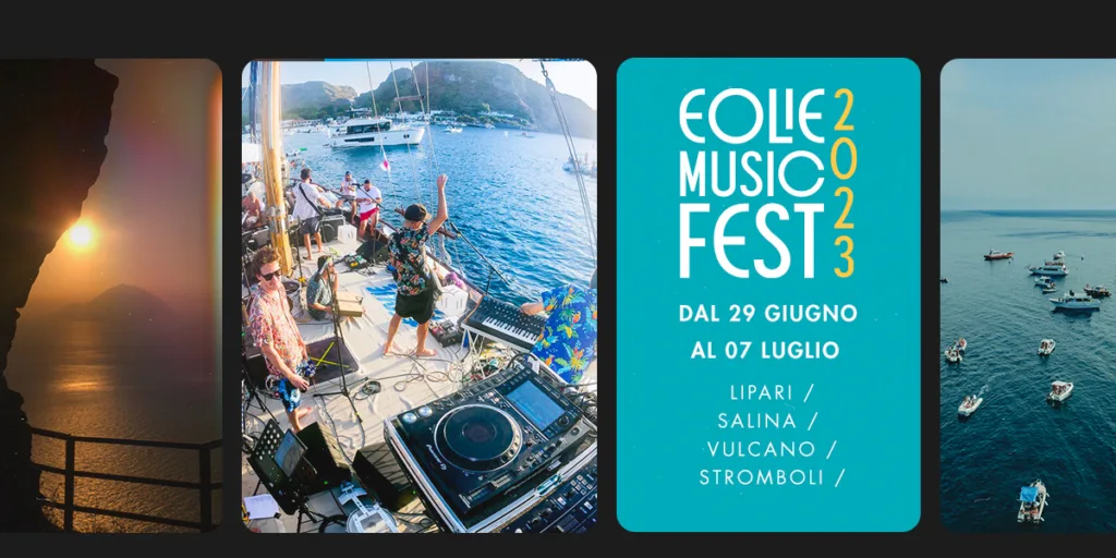 , #Eolie Music Fest 2023, esperienza unica tra mare e vulcano