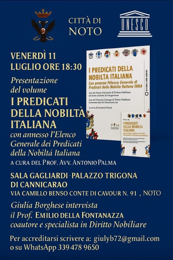 I Predicati della Nobiltà Italiana