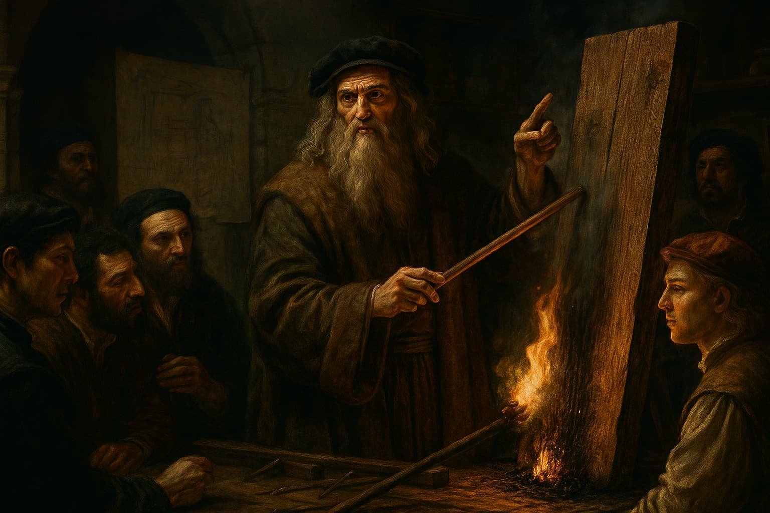 Leonardo da Vinci e la tecnica del legno bruciato che anticipa la bioarchitettura moderna