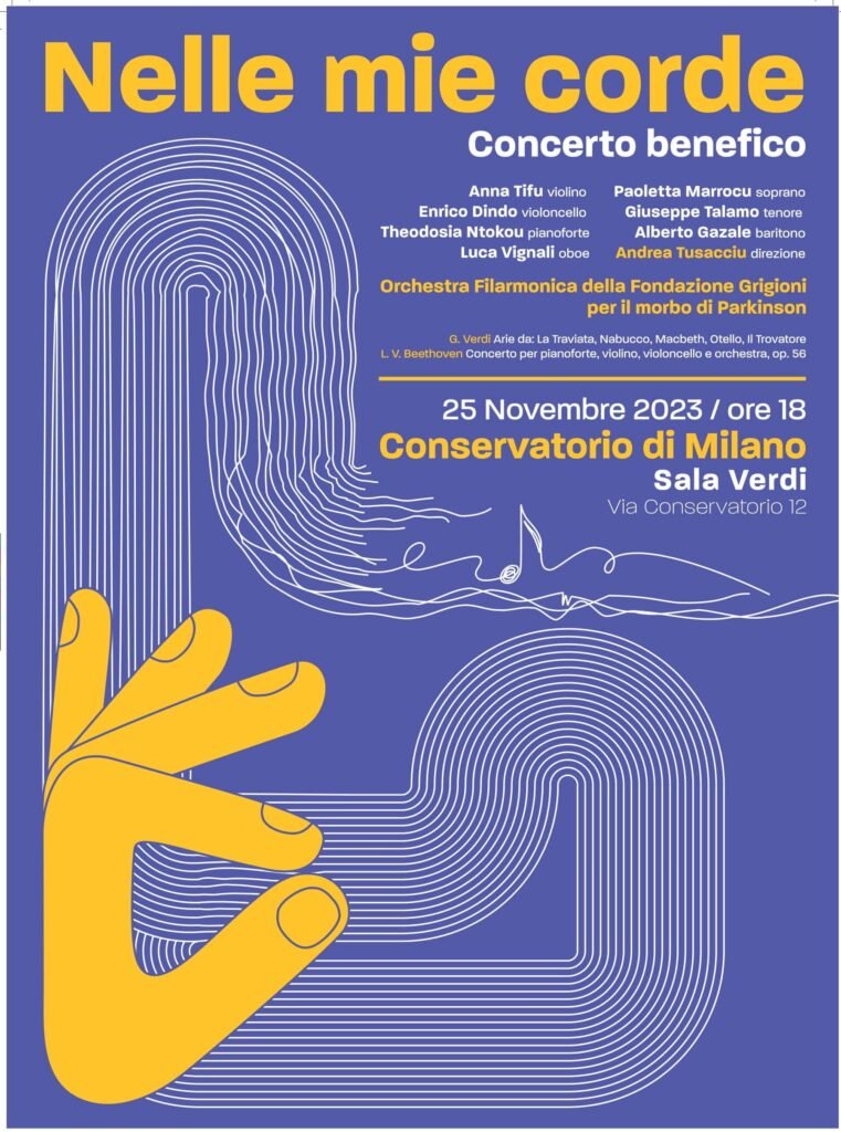 Primo Concerto dell’Orchestra Filarmonica della Fondazione Grigioni in occasione della Giornata Nazionale del Parkinson, #Nelle mie corde: il primo concerto dell’Orchestra Filarmonica della Fondazione Grigioni