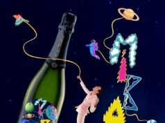 Mika veste una bottiglia di Nicolas Feuillatte