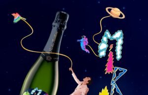 Mika veste una bottiglia di Nicolas Feuillatte