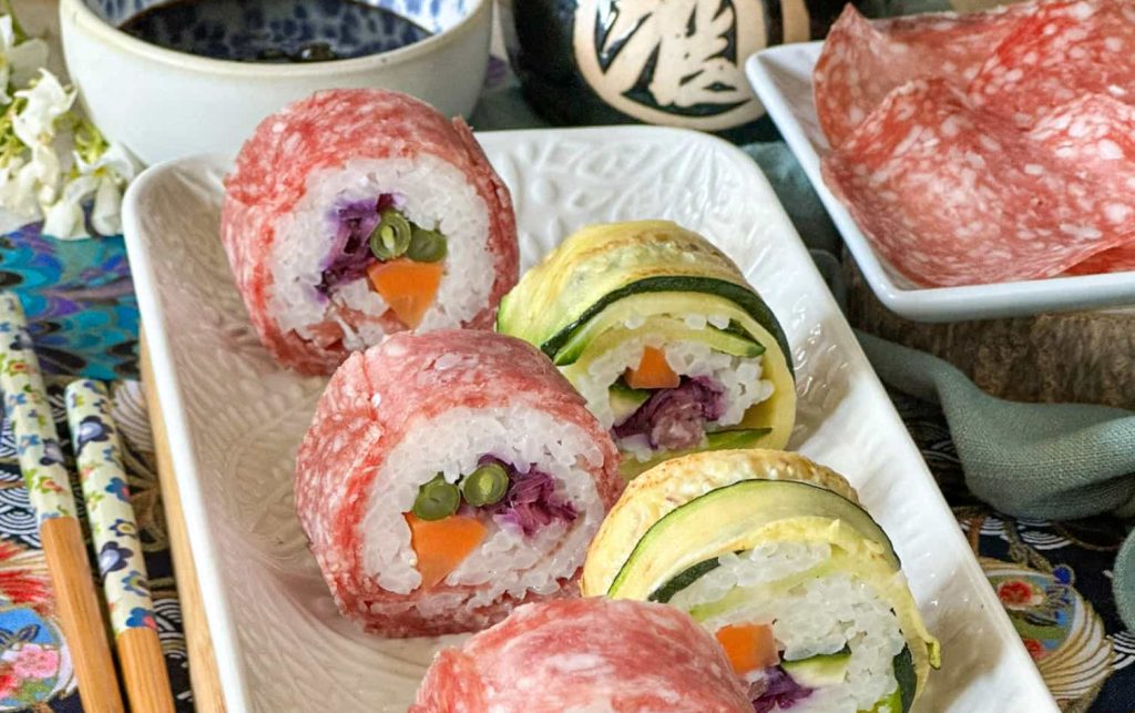 proposta di sushi al salume, Sushi Day 2024: tre ricette di sushi all&#8217;italiana