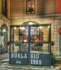 Dada in taverna Via Morigi Milano, Trattoria Burla Giò