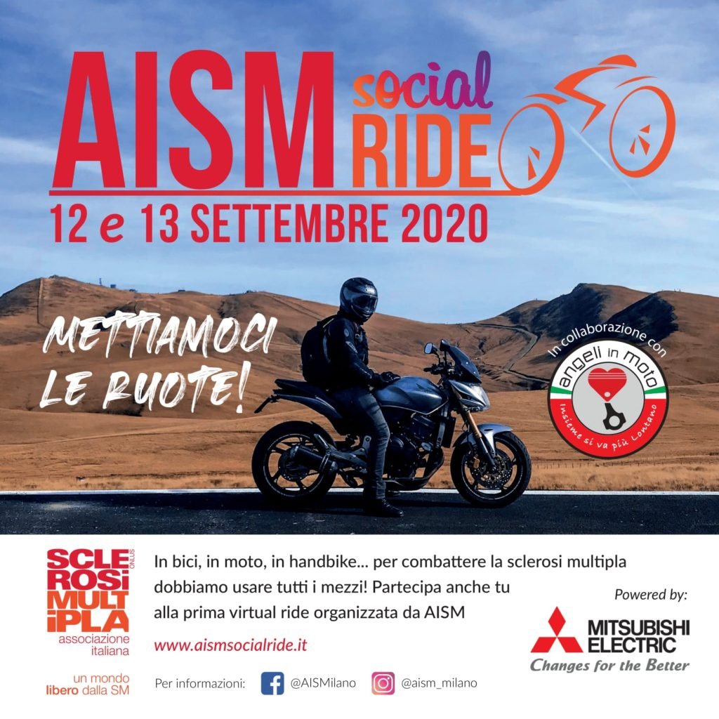 AISM Social Ride, #Il 12 e il 13 settembre cavalca le tue ruote per combattere la sclerosi multipla