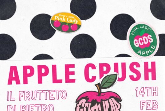 Pink Lady e GCDS portano Apple Crush a Milano per San Valentino 2026 No#News la rivista dell'ozio e della serendipità, Ozio e serendipità