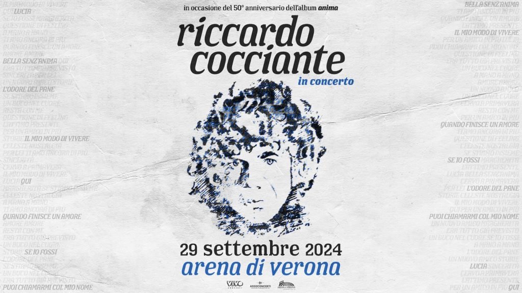 concerto di Riccardo Cocciant, Riccardo Cocciante torna in concerto con un&#8217;unica data all&#8217;Arena di Verona