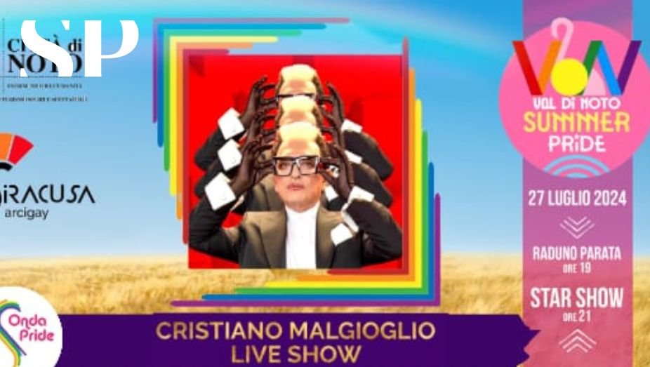 , Cristiano Malgioglio il primo ospite del “Val di Noto Summer Pride”