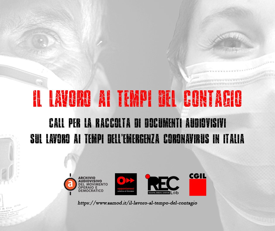 #IL LAVORO AI TEMPI DEL CONTAGIO: AAMOD lancia una campagna raccolta video
