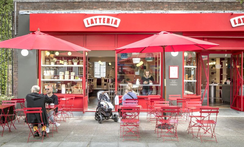 Ristorante italiano a Londra in stile latteria, #Un nuovo ristorante a Londra ispirato alla Milano degli anni ’50: la Latteria