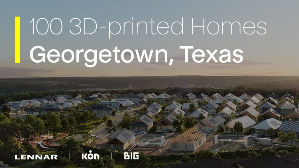 il quartiere costruito con stampanti 3D di Wolf Ranch a Georgetown in Texas, Dalla stampante al salotto: strato su strato è quasi finito il quartiere stampato in 3D più grande del mondo