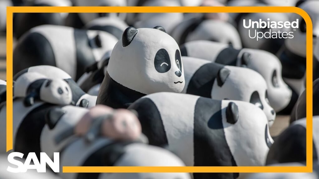 invasione di figure di panda a Hong Kong per il PANDA GO! FEST HK", Aeroporto di Hong Kong invaso da 2500 panda giganti
