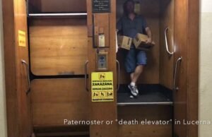 Il paternoster: l’ascensore senza porte che sfida il tempo tra storia, rischio e fascino urbano