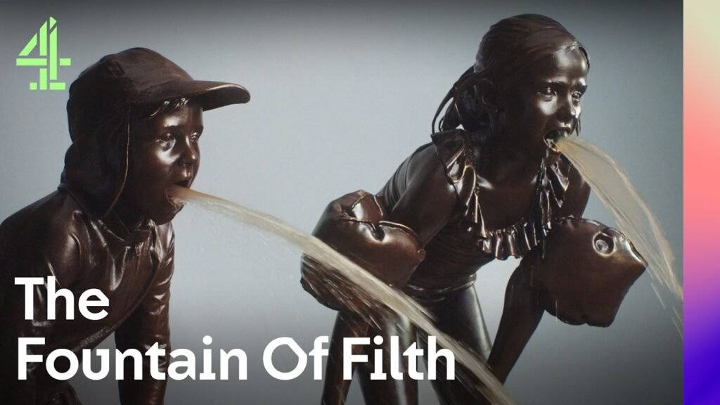 scandalo liquami Gran Bretagna compagnie idriche private inquinamento acque 2025 2026, La “Fontana dell’Immondezza” di Londra e lo scandalo dei liquami britannici: quando l’arte denuncia il fallimento delle imprese idriche private