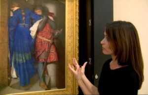 L’acquerello irlandese visibile solo due ore a settimana: “The Meeting on the Turret Stairs” di Frederick William Burton