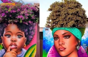 Fábio Gomes Trindade, l’artista brasiliano che fonde murales e alberi vivi in ritratti straordinari