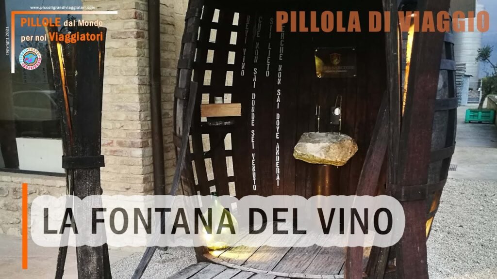 fontana del vino gratis Abruzzo Ortona Villa Caldari, In Abruzzo scorre vino gratis tutto l’anno: la fontana che trasforma un pellegrinaggio in un rito enologico
