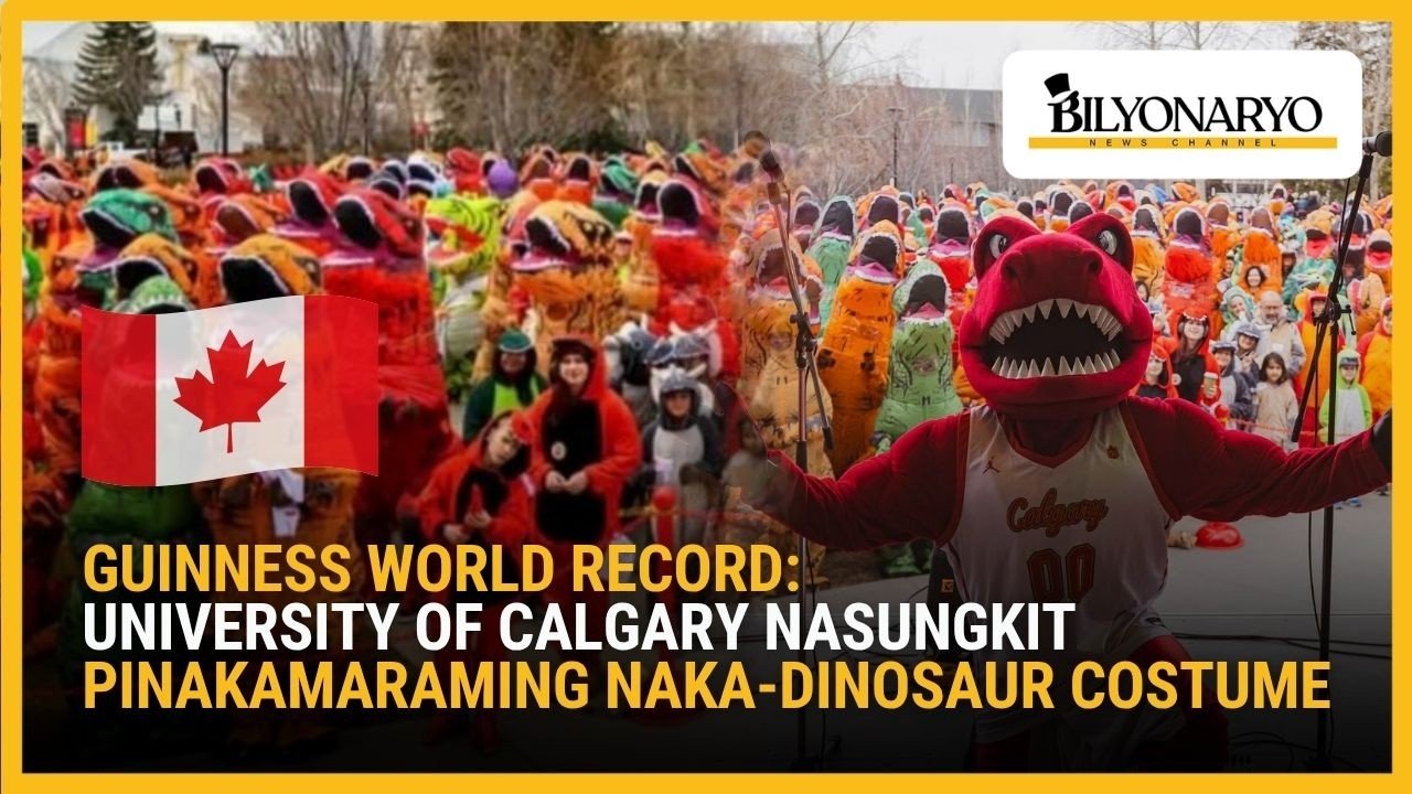 l8217universit224 di calgary batte il record mondiale con 682 persone in costume da dinosauro da Nonewsmagazine.com l8217universit224 di calgary batte il record mondiale con 682 persone in costume da dinosauro
