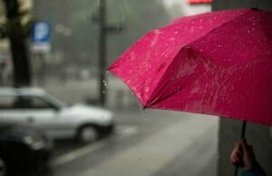 Un ombrello che vola da solo e non lascia mai la testa scoperta