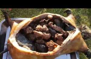 Boodog mongolo: la storia del barbecue nato sulle steppe di Gengis Khan