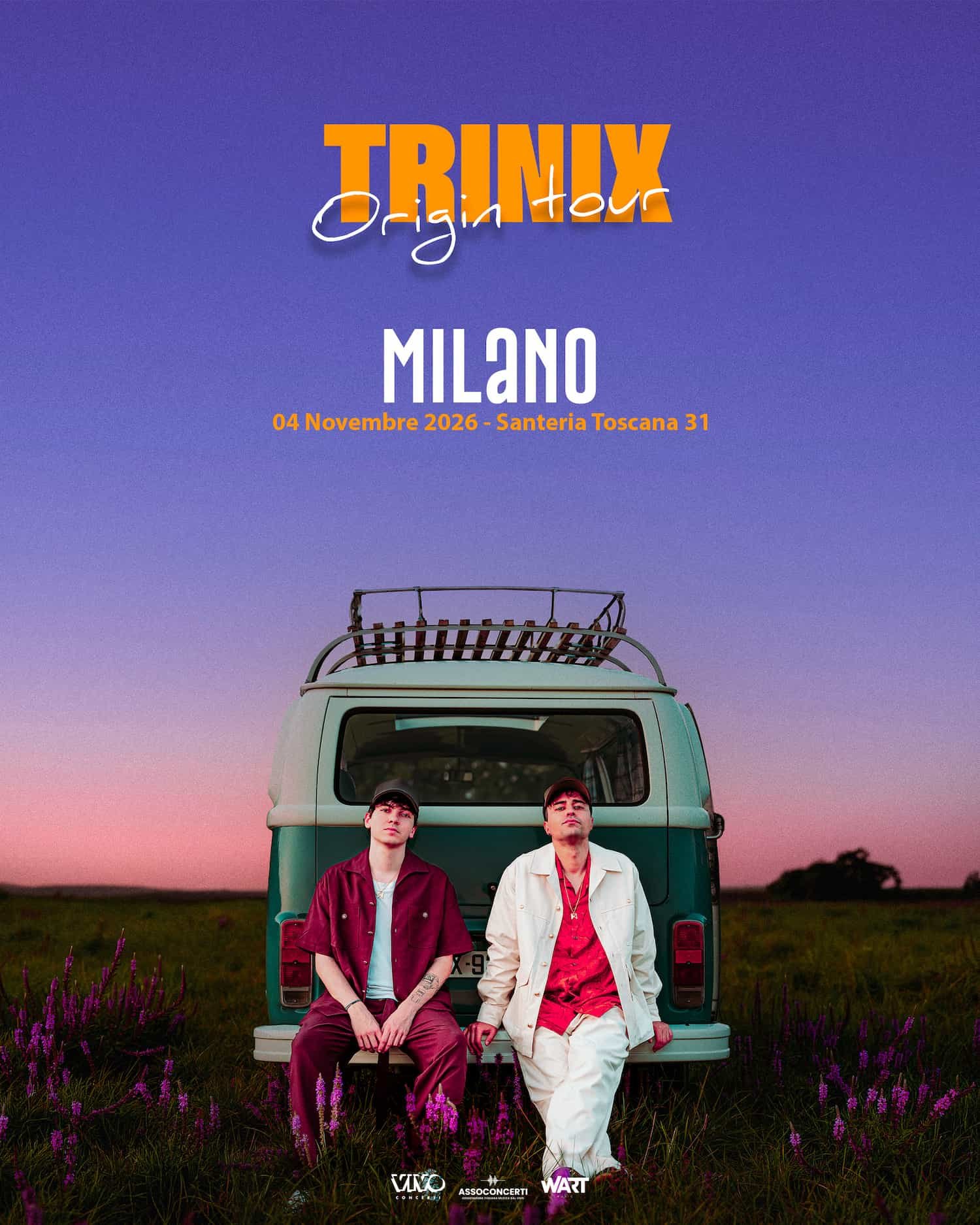 Trinix in concerto a Milano il 4 novembre 2026: biglietti e informazioni