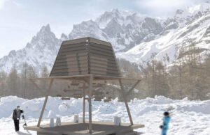 Creatività, tradizione e innovazione, a Courmayeur l’installazione Di lì e di là Di lì e di là