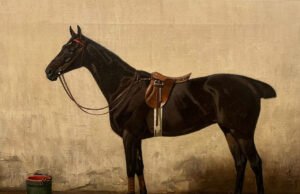 Spazio MU.RO presenta: “Dal deserto all’Impero. L’immaginario del potere tra antico e contemporaneo” Fritz Volkers, “Bay Hunter”, seconda metà XIX sec., olio su tela, 33 x 45 cm - Courtesy R.V. Art Gallery