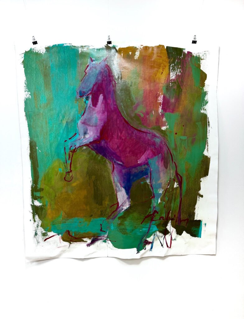 Rahim El, &ldquo;III&rdquo;, 2026, acrilico e olio su tela, 150 x 130 cm